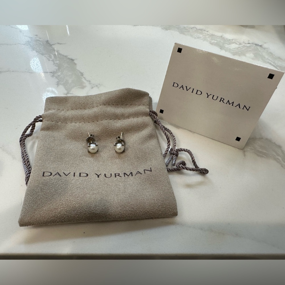 David Yurman Pearl Earrings